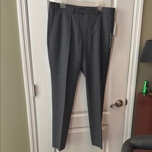 Penguin Medium Grey Checkered dress pants  36x32 MSRP $150